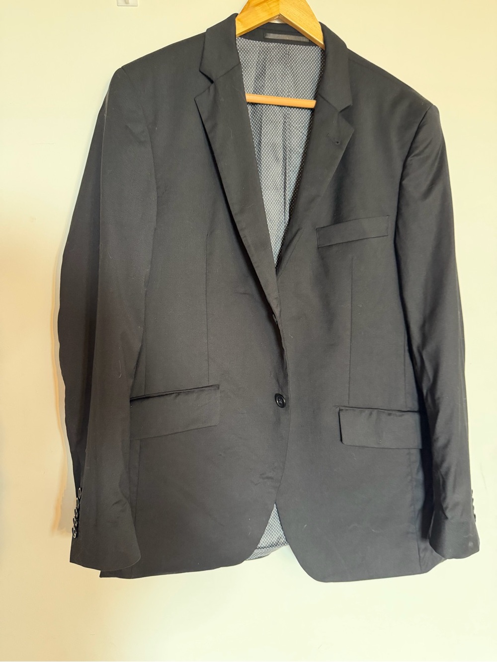Men's Black Single-Button Blazer - Tailored Sport Coat